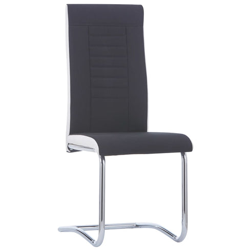 Swen Studio -  Cantilever Dining Chairs 6 pcs Black Fabric
